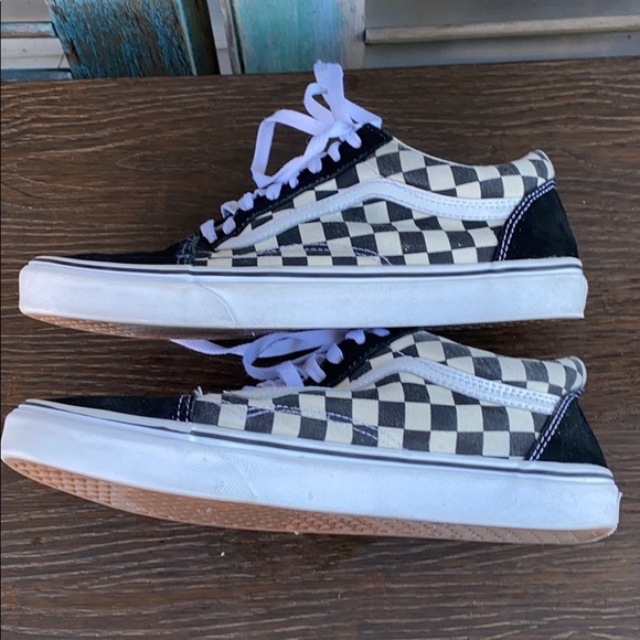 Vans primary check old skool sneakers black white - Picture 4 of 9